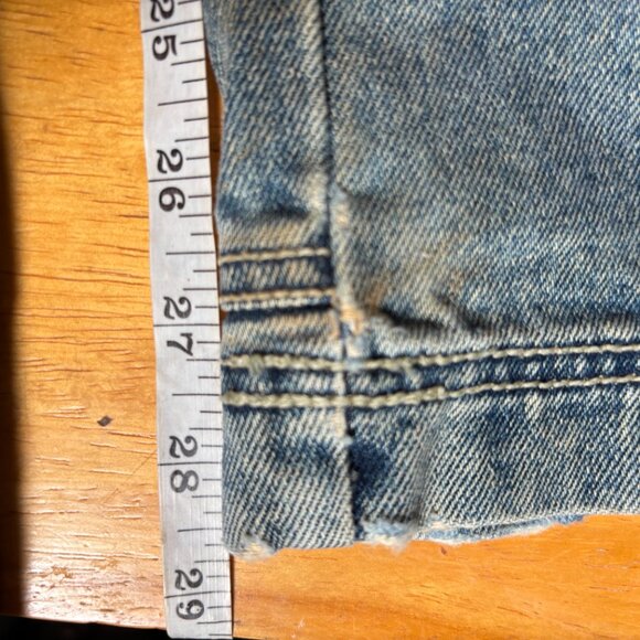 Sideout Vintage Denim High Rise Straight Leg Cargo Jeans Size 30x30 - Picture 9 of 10